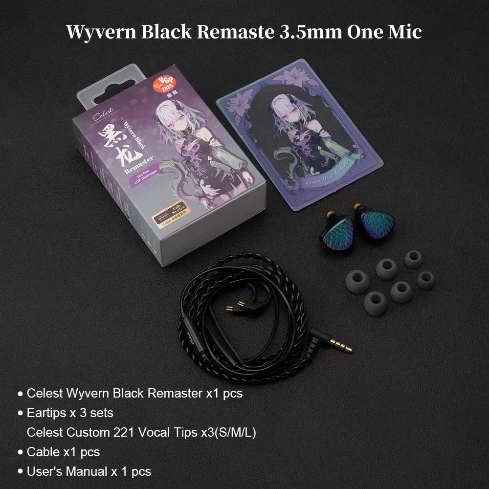 Celest Wyvern Wired In-Ear Monitors | 10mm LCP Driver | Tidesmit Tidesmit