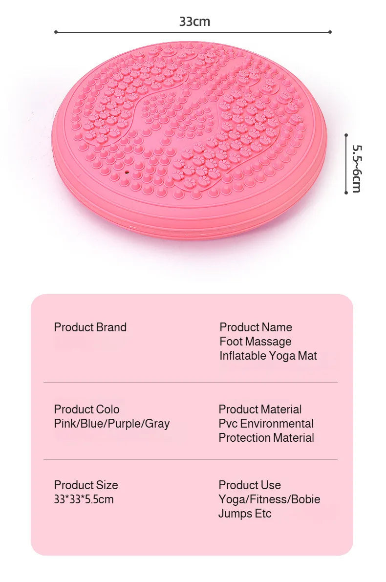 Inflatable Balance Trainer | Massage Stepper for Core Stability Massage Cushion Tidesmit