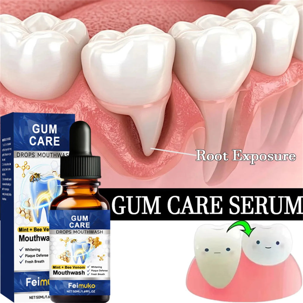 Tidesmit 50ML damaged gum repair gel serum for sore gums, teeth whitening, and deep tartar stain cleaning.