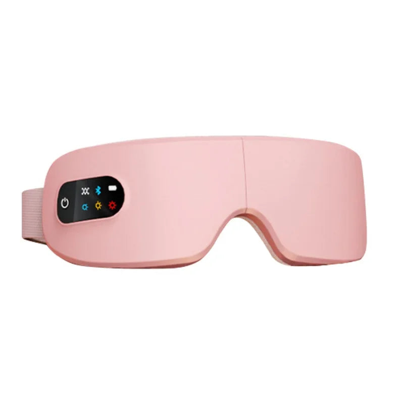 4D Eye Massager with Heat and Bluetooth - Portable Wellness Tool Relaxation Treatment Pink Tidesmit