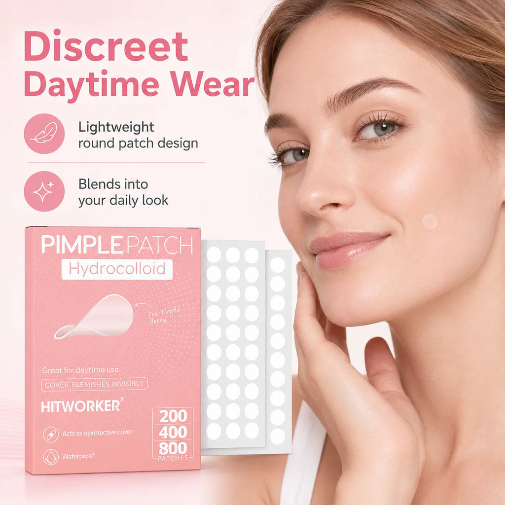 600/400/240pcs/box invisible acne patch set - deep cleaning high-quality water-based acne stickers, gentle and skin friendly
