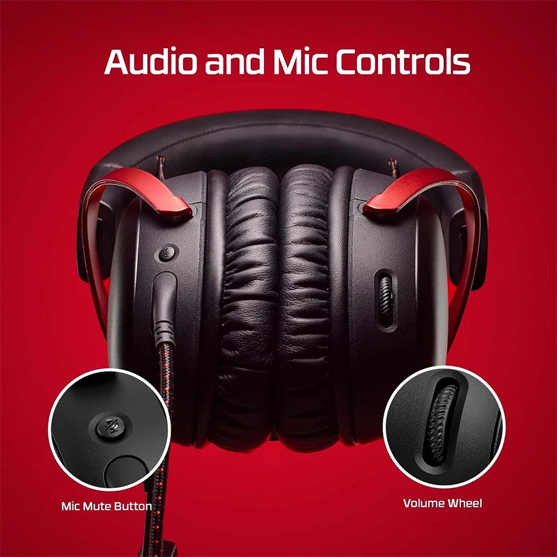 HyperX Cloud III Wired Gaming Headset - DTS Audio Black-Red Tidesmit
