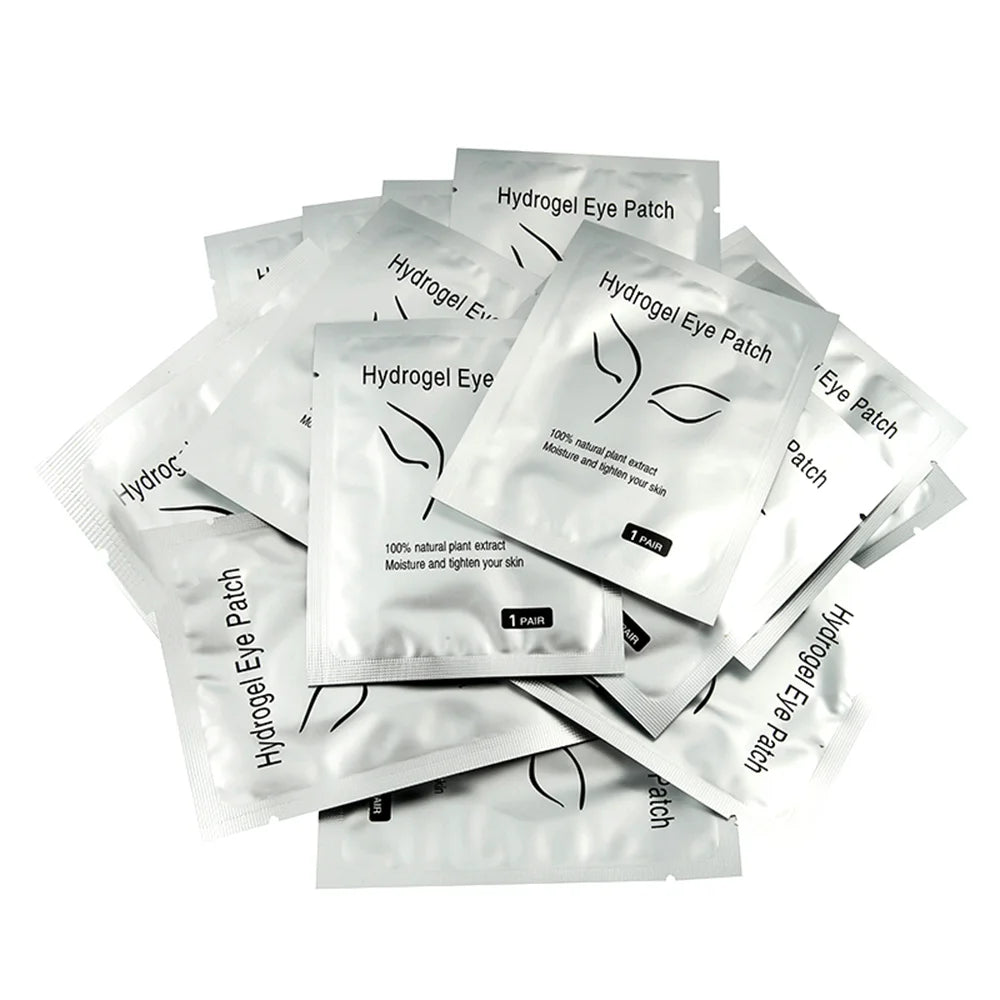 Tidesmit 50 pairs lint free hydrogel under eye patches for professional eyelash extension application detail view