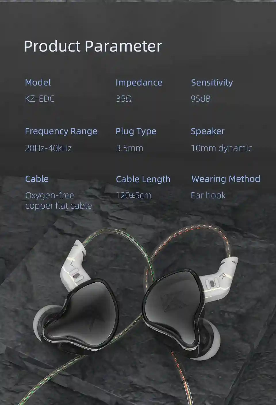 Wired In-Ear Monitors with Noise Isolation and Deep Bass Control Tidesmit