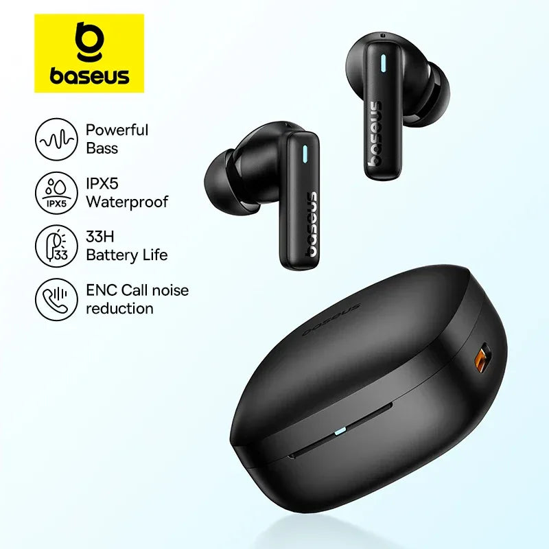 Tidesmit Wireless Earbuds with Deep Bass - 33Hr Playtime IPX5 Tidesmit