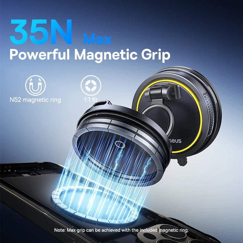 Magnetic Car Phone Holder | 360 Rotation Mount | Silver Tidesmit Tidesmit