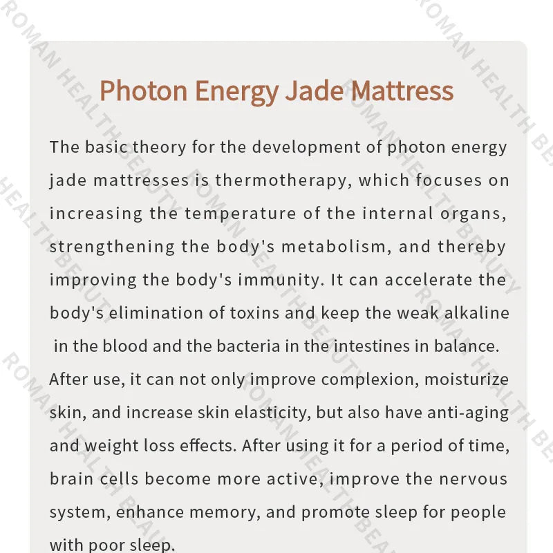 Far Infrared PEMF Bio-Crystal Mat 150x50cm - Heat Therapy Relief Body Shaping Massage Equipment Tidesmit