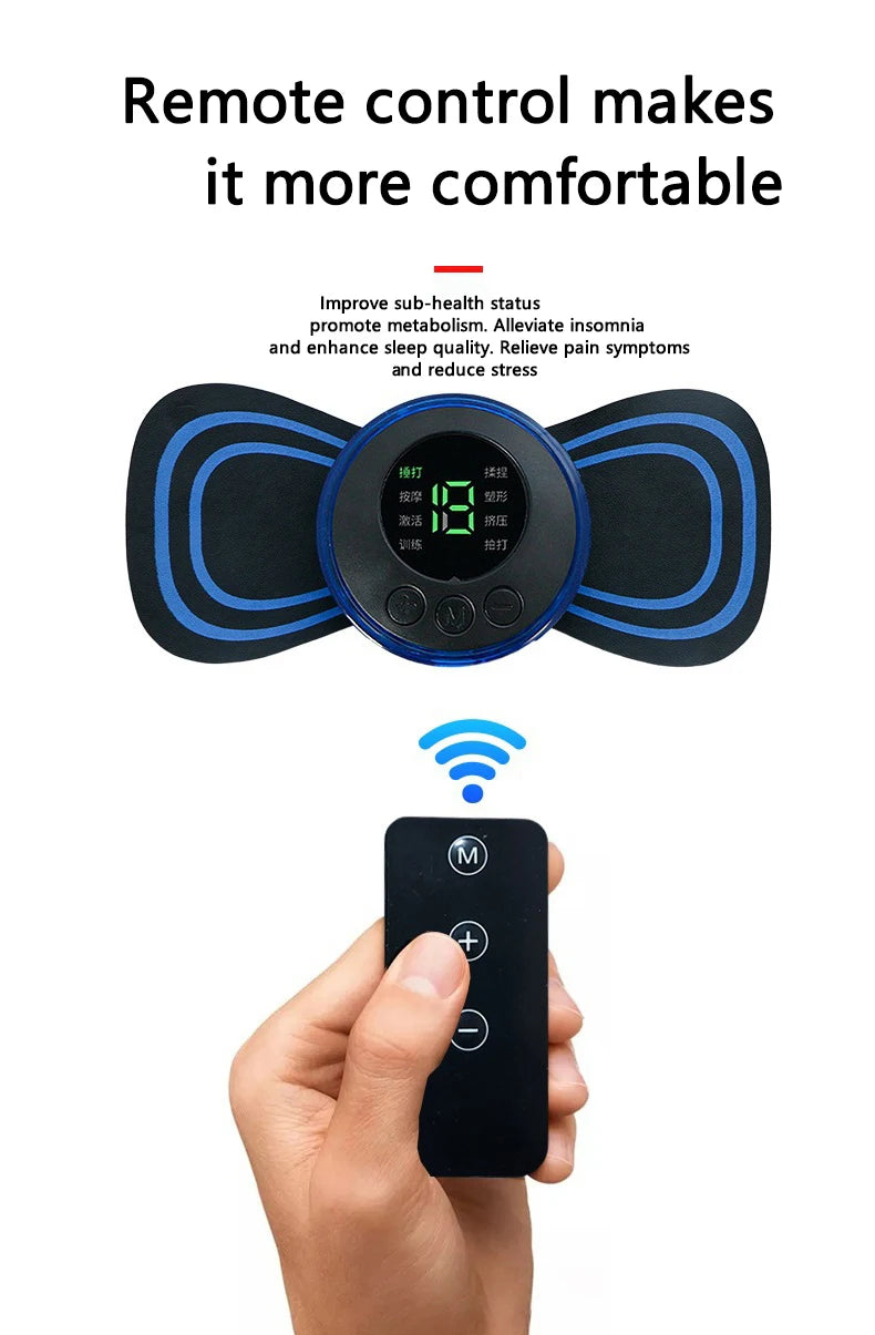 Portable Electric Massager for Muscle Relief - 8 Mode Wellness Device Massage Cushion Tidesmit