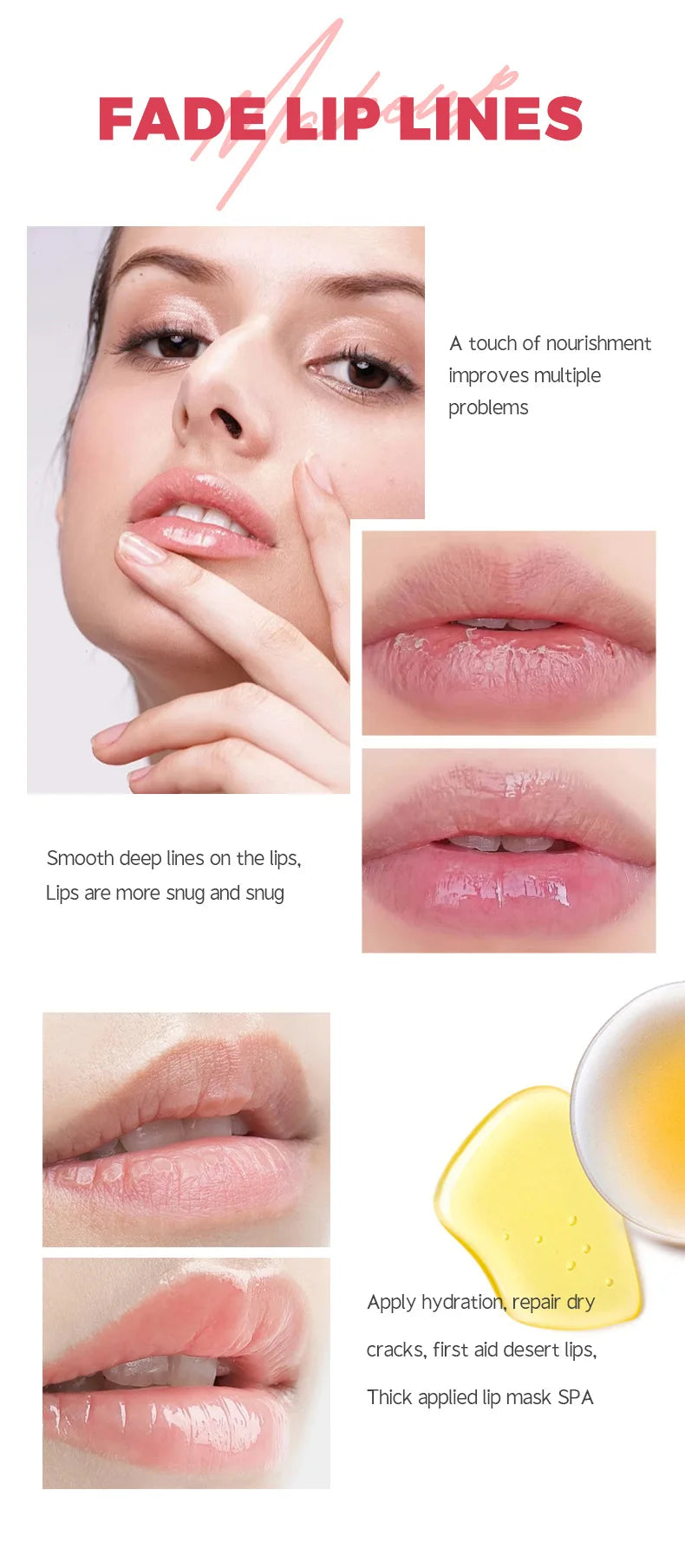 Fruit Moisturizing Lip Mask Set - Nourishing Lip Treatment for Dry Lips Lip Care Tidesmit