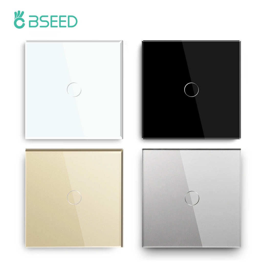 Crystal Glass WiFi Smart Light Switch | App-Controlled Wall Mount Tidesmit