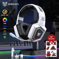 Wireless Gaming Headset with Mic - Noise Cancelling Over-Ear White White And Sticker China Mainland Tidesmit