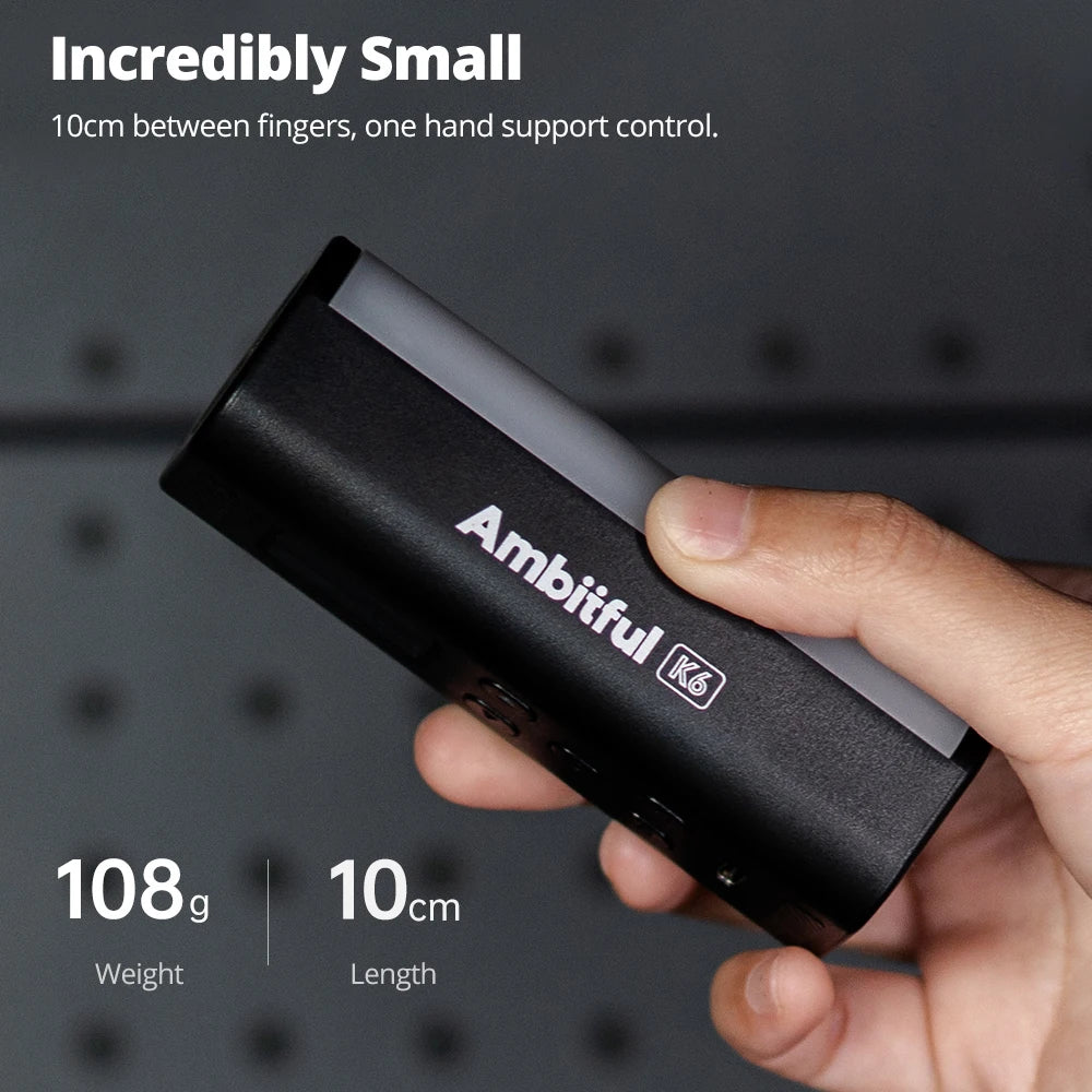 RGB Handheld LED Video Light - Magnetic Tube with Adjustable Temperature Tidesmit
