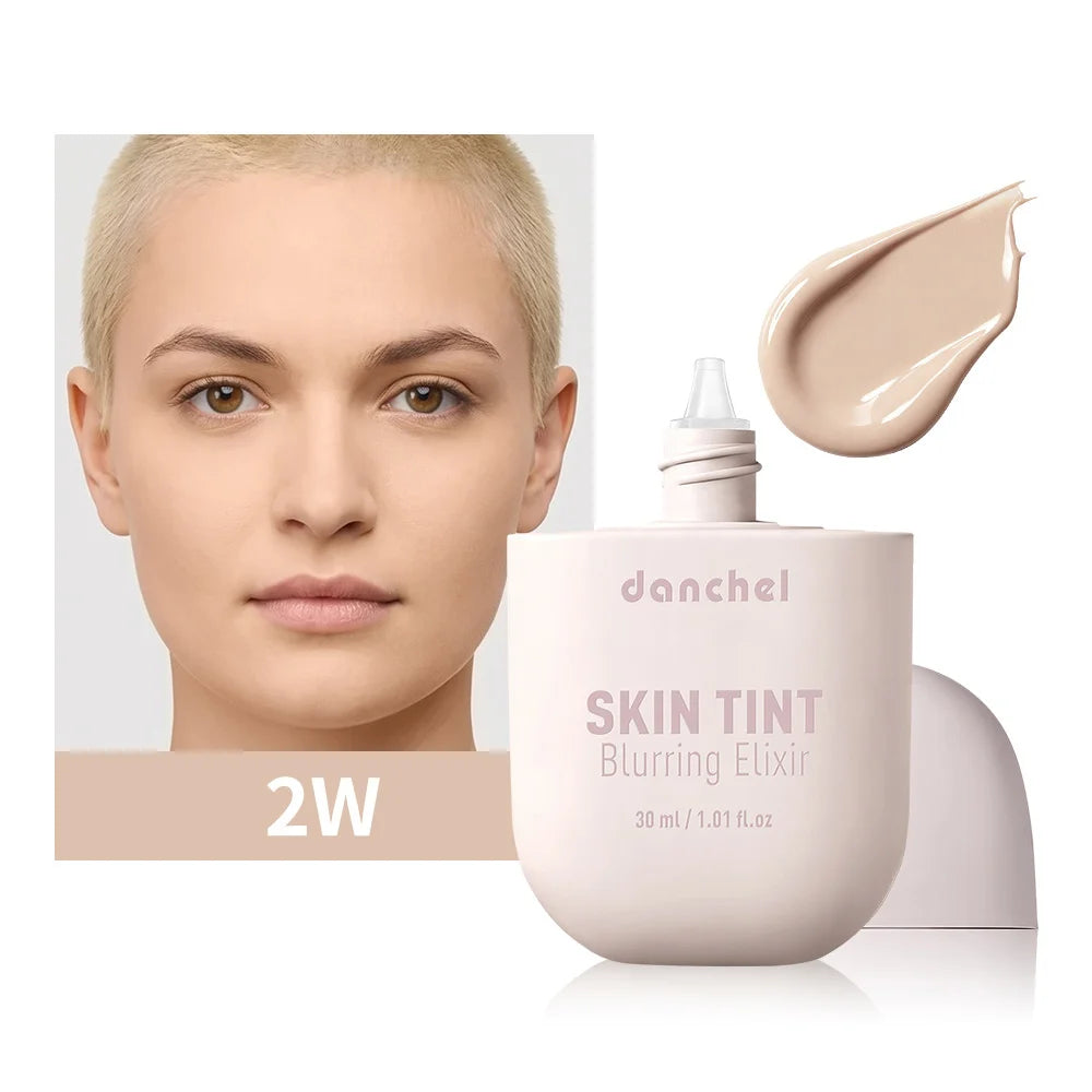 Tidesmit Skin Tint Blurring Elixir Foundation texture close-up showing hydrating long-lasting pore-blurring coverage