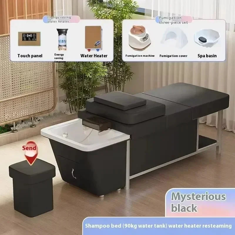 Thai Massage Table with Integrated Shampoo Basin and Water System Massage Chairs Set-4 Plus Tidesmit