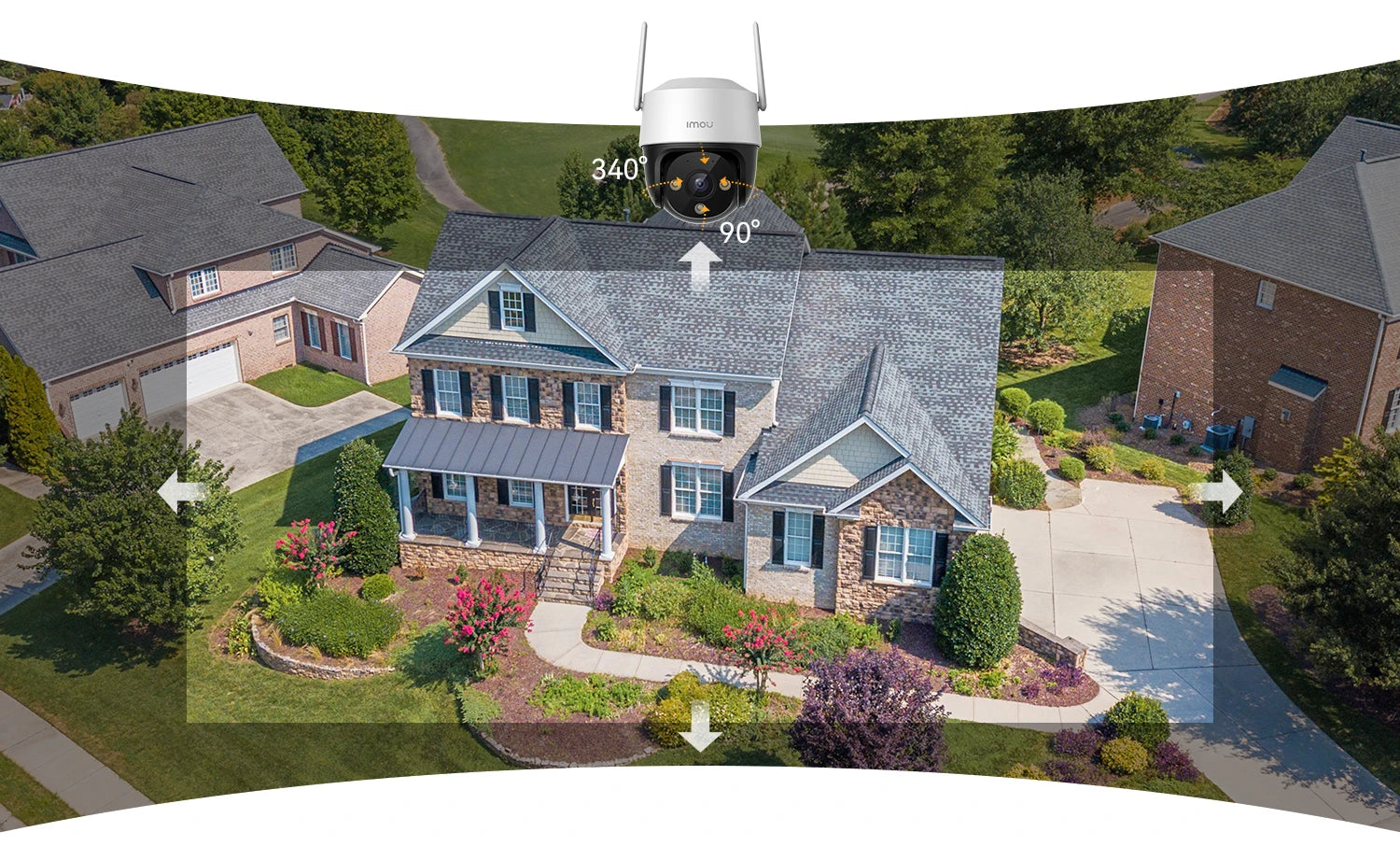 IMOU Cruiser SE+ 3MP Outdoor PTZ Wi-Fi Camera IP66 Weatherproof Camera Two Way Audio Color Night Vision AI Human Detection