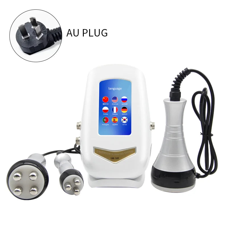 40K Ultrasonic Cavitation Body Slimming Machine - EU Certified Device Body Shaping Massage Equipment 220V AU Tidesmit