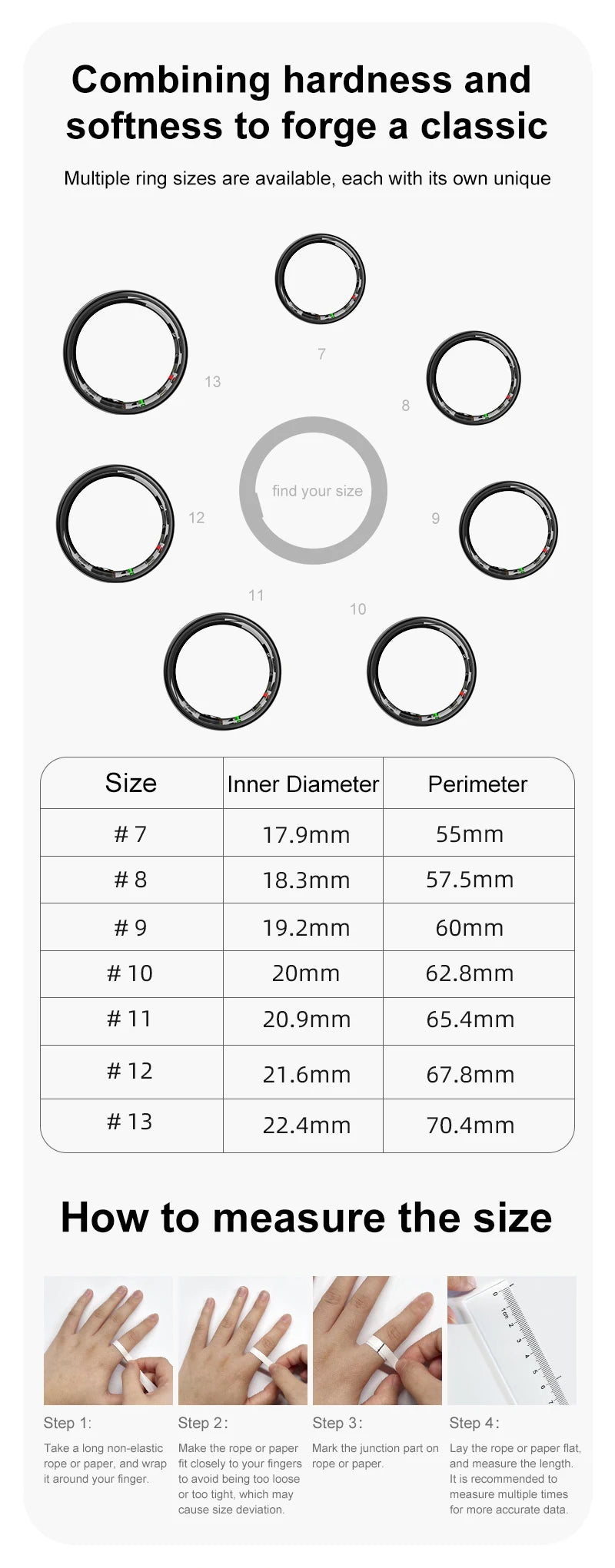 R08 Smart Ring Men Women with Charging Case Health and Sleep Monitor 5ATM Waterproof Multi Sport Mode Heart Rate Monitoring NEW