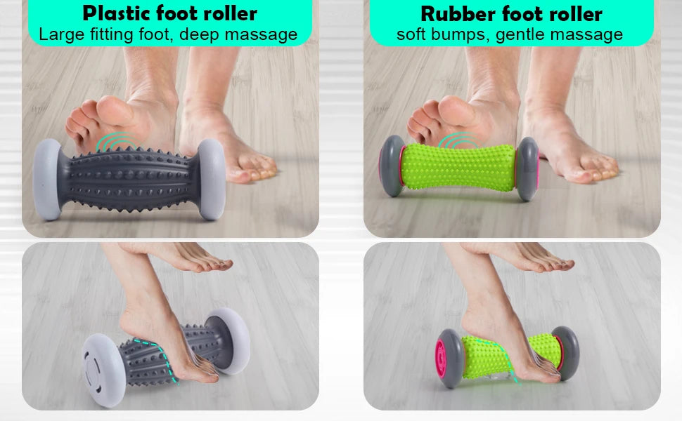 Foot Roller for Plantar Fasciitis Relief & Reflexology - Tidesmit Home Spa Tool Relaxation Treatment Tidesmit