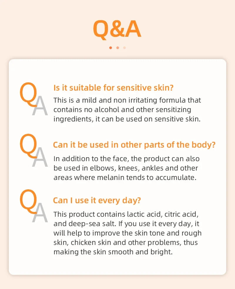Orange Exfoliating Gel 50g - Natural Brightening Facial Scrub Scrubs Treatments Tidesmit