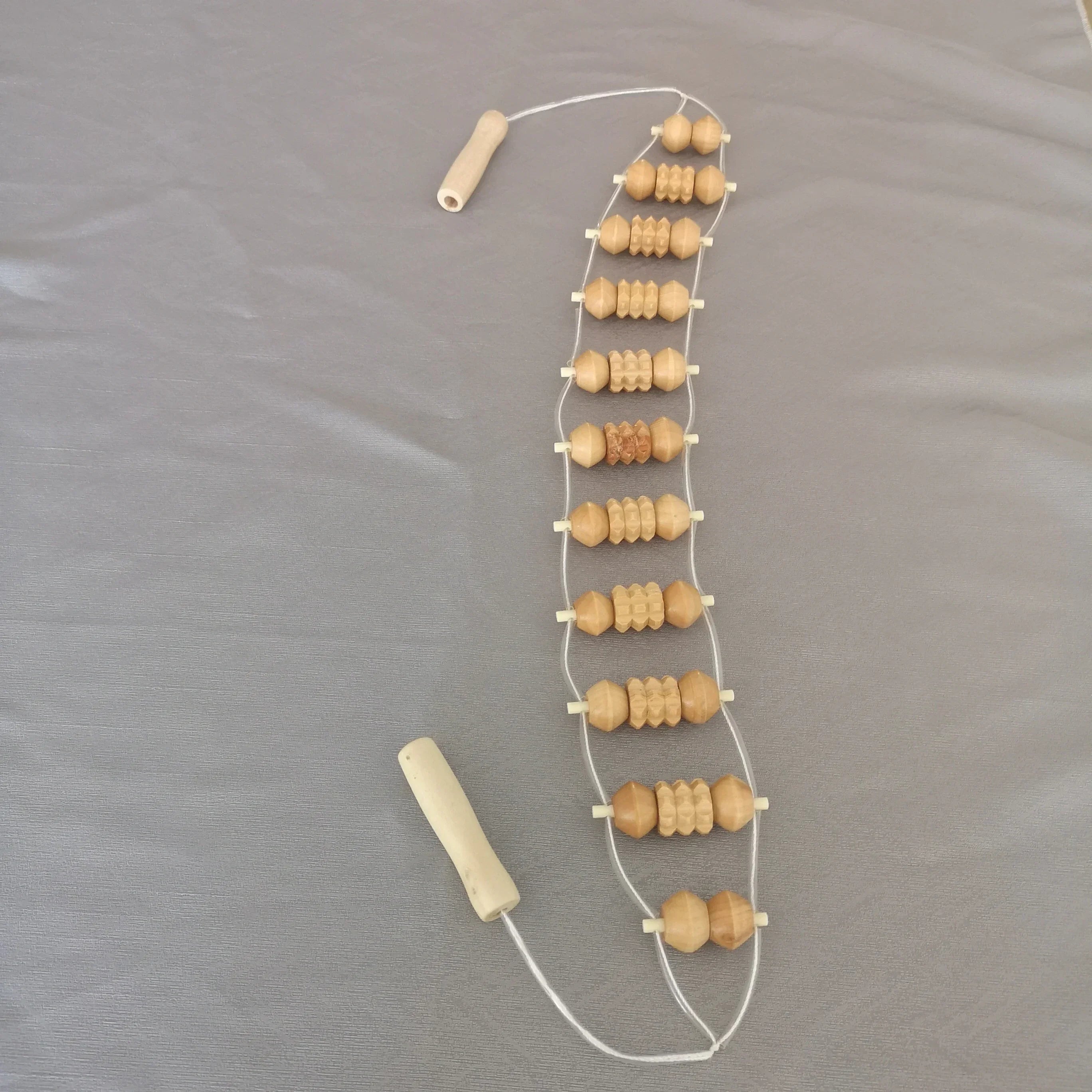 Wood Back Massage Roller Rope for Deep Tissue Pain Relief 110cm Body Shaping Massage Equipment S about 95cm Tidesmit