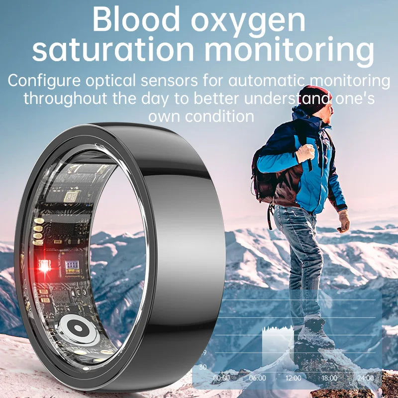 Tidesmit Smart Health Ring - Biometric Fitness Tracker with Sleep Monitor Tidesmit