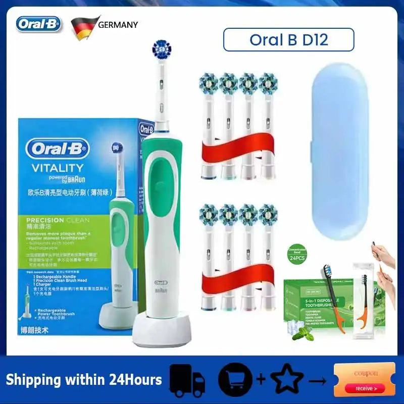 Oral B Sonic Electric Toothbrush PRO4000 RPO600 D12 Vitality Rotating Tooth Brush for Adults Oral Cares Rechargeable Waterproof
