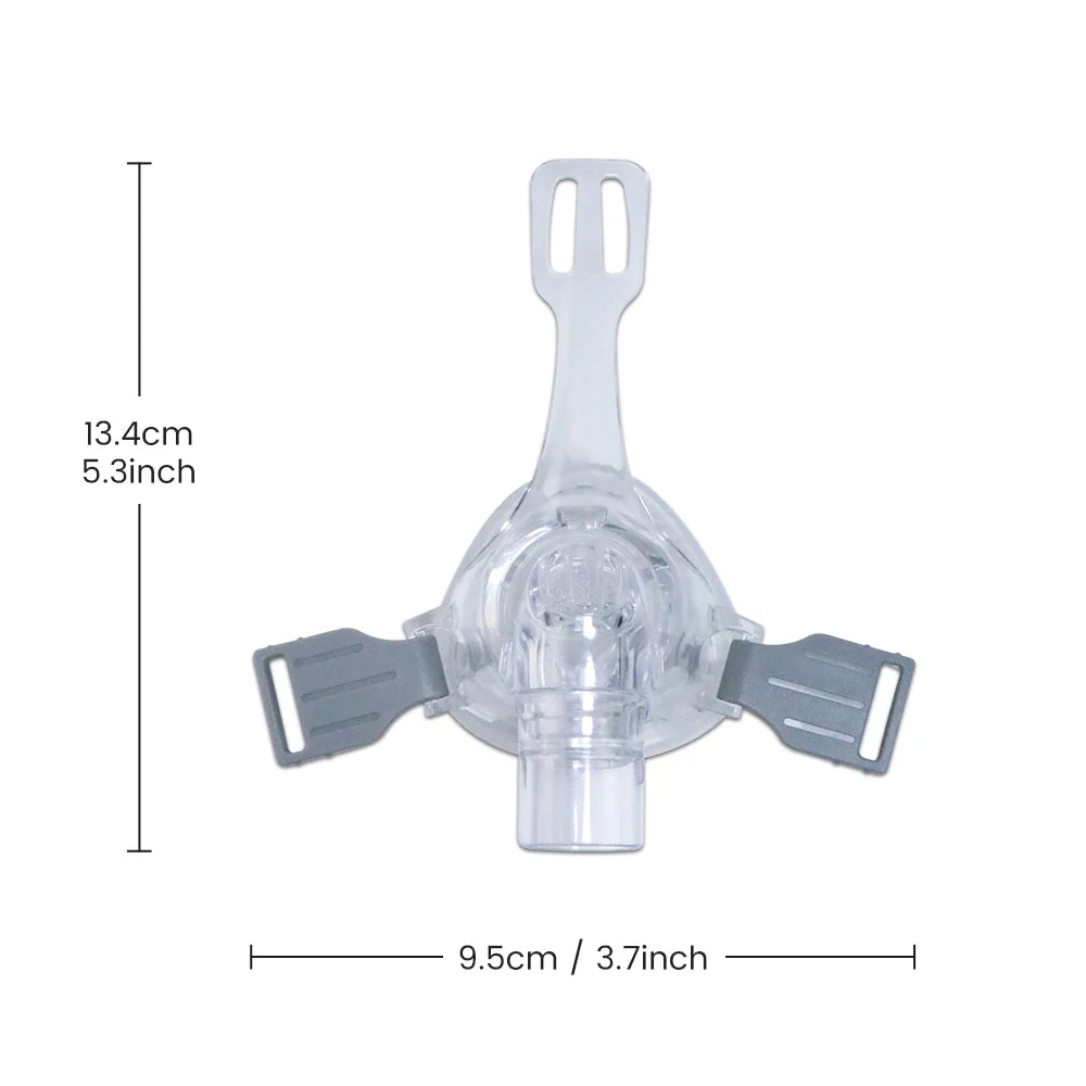 Anti-Snoring Nasal CPAP Replacement Mask with Headgear Strap Reusable Nasal Mask Soft Silicone Full Face CPAP Mask with Headband