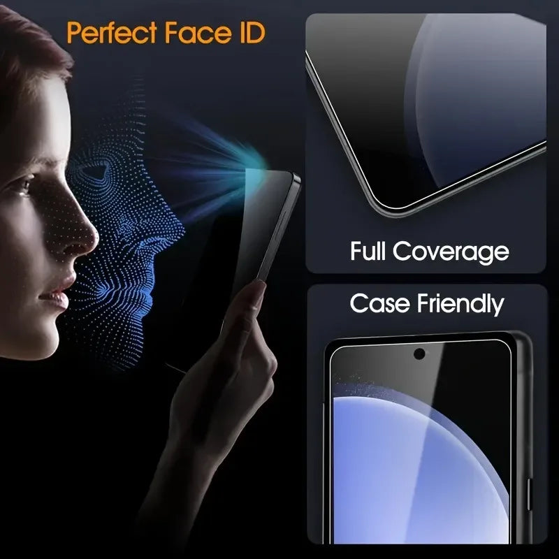 Privacy Tempered Glass Screen Protector for Samsung Galaxy - 3-Pack Tidesmit