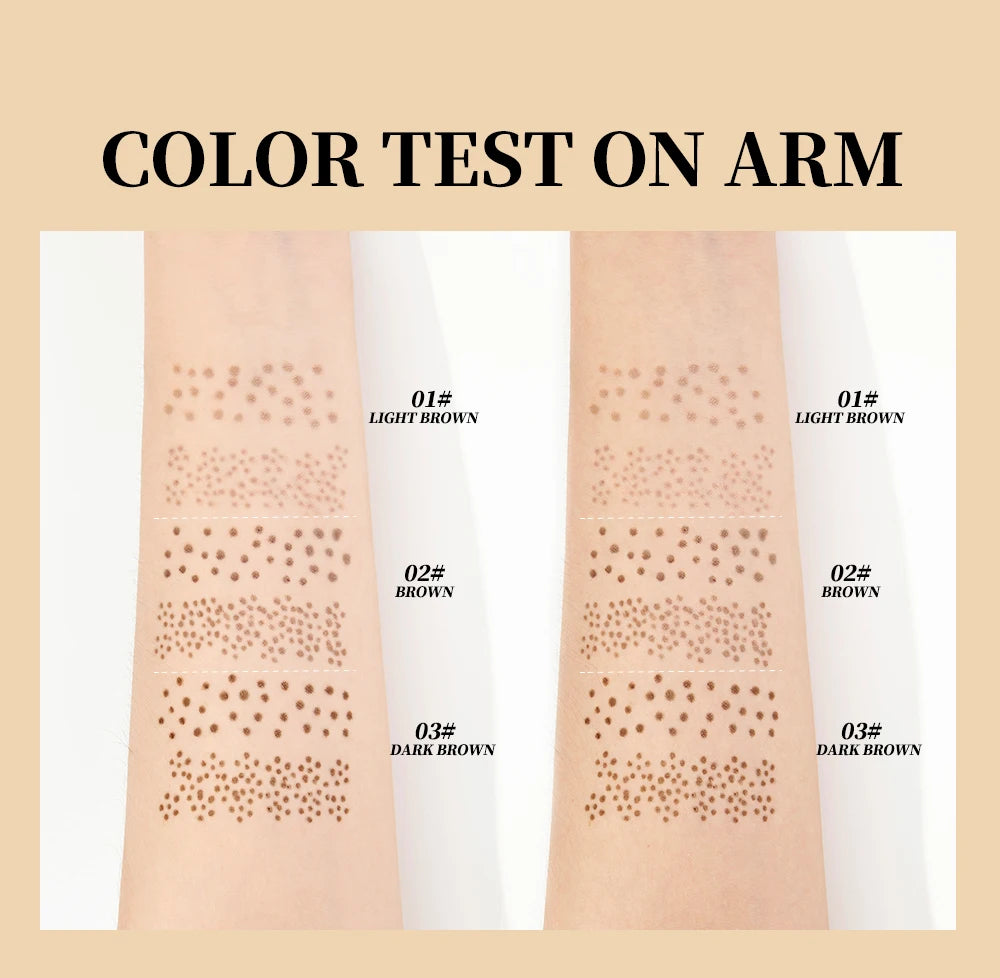 Tidesmit 2-IN-1 double-end freckle stamp pen with waterproof natural brown formula for face makeup detail view