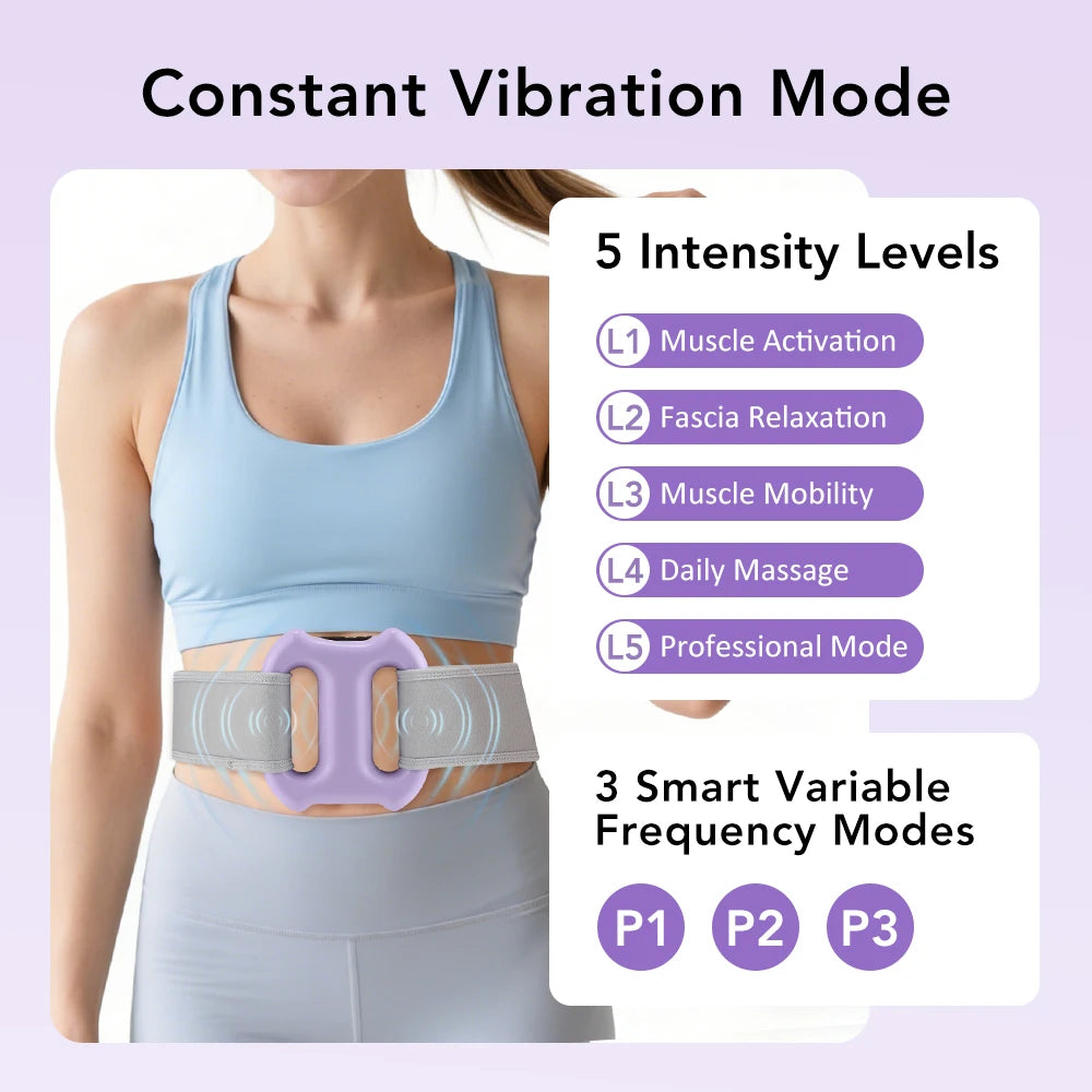 Fascia Gun Portable Deep Tissue Massager Belt - Purple | Tidesmit Fascia Gun Tidesmit