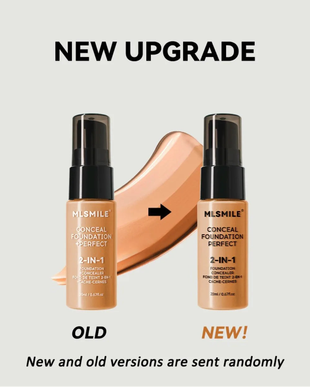 Tidesmit matte liquid foundation texture close-up showing long-lasting oil control face makeup base coverage