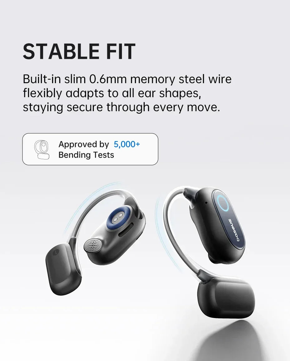 Open-Ear Sport Earbuds Bluetooth 5.4 60-Hour Playtime by Tidesmit Tidesmit