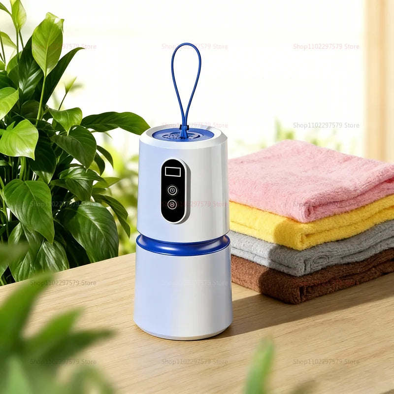 Tidesmit portable electric clothes dryer with compact foldable design and laundry dry bag for small RV apartments