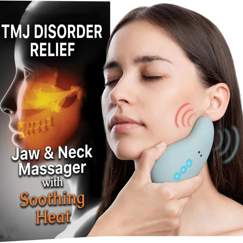 TMJ Jaw Massager for Neck Pain Relief - 10 Vibration Modes - Tidesmit Relaxation Treatment Tidesmit