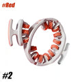 Cellulite Massage Roller for Deep Tissue Muscle Relief - Tidesmit Massage Roller Style 2 - Red Tidesmit