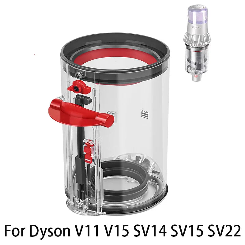 Tidesmit replacement dust bin for Dyson V11 V15 SV14 SV15 SV22 vacuum cleaner spare large capacity dust canister
