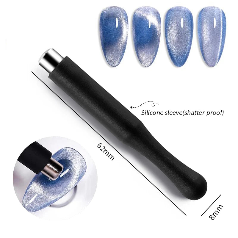 Magnetic Cat Eye Gel Nail Polish – Reflective UV Soak Off Kit Permanent Makeup Machines Magnetic Stick 02 Tidesmit