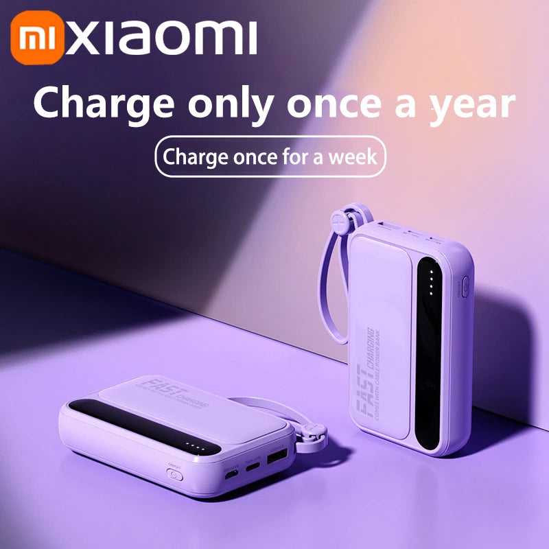 Tidesmit Portable Charger: Fast Charging Power Bank with 4 Cables Tidesmit