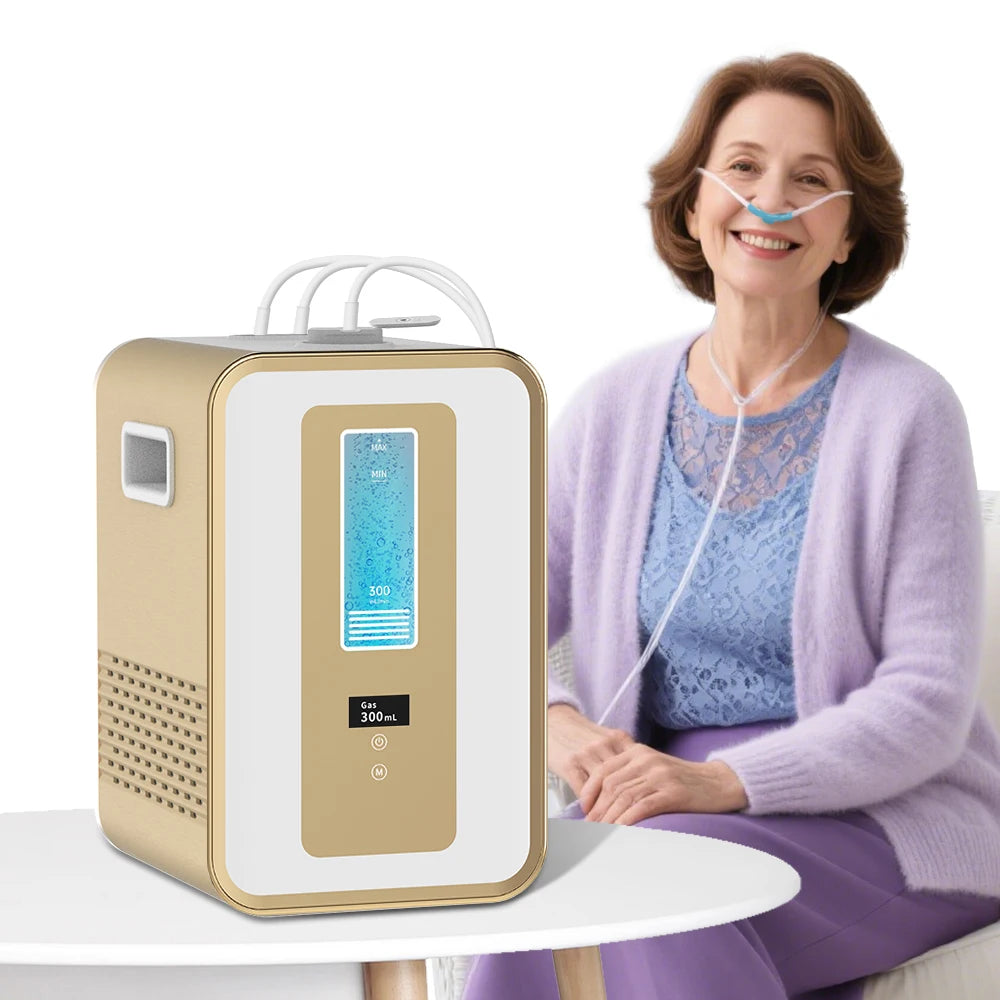 Tidesmit Cawolo 300ml hydrogen water generator and H2 O2 inhalation machine front view for pure hydrogen breathing