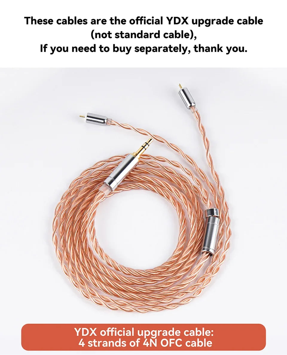 HiFi Wired Earbuds, 14.8mm Dynamic Driver, Detachable Cable - Tidesmit Tidesmit