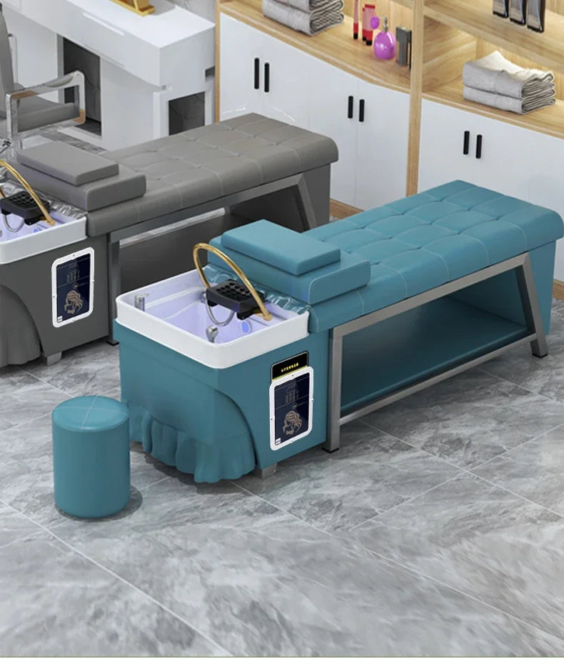Thai Shampoo Bed With Head Spa Water Therapy System - Professional Grade Massage Chairs Tidesmit