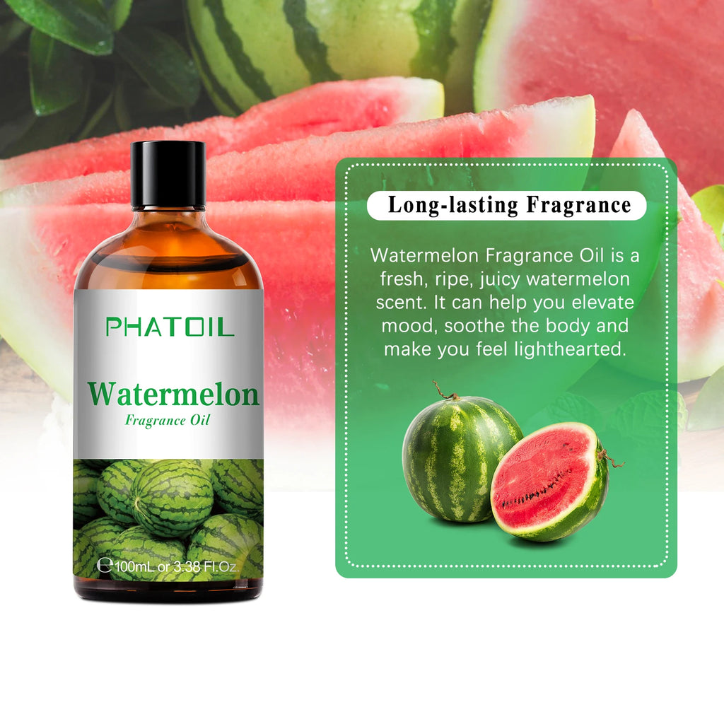 PHATOIL Fruit Fragrance Oils Coconut & Vanilla Lime Mango Strawberry Banana 100ml Aromatherapy Fragrance Oils For Diffuser