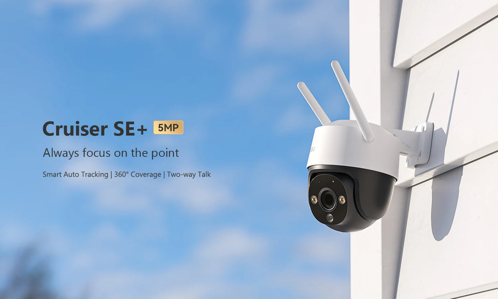 IMOU Cruiser SE+ 3MP Outdoor PTZ Wi-Fi Camera IP66 Weatherproof Camera Two Way Audio Color Night Vision AI Human Detection