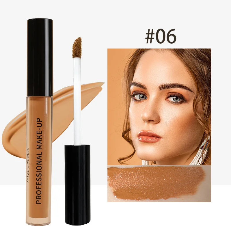 Tidesmit liquid concealer texture close-up showing matte high coverage waterproof and long lasting makeup finish