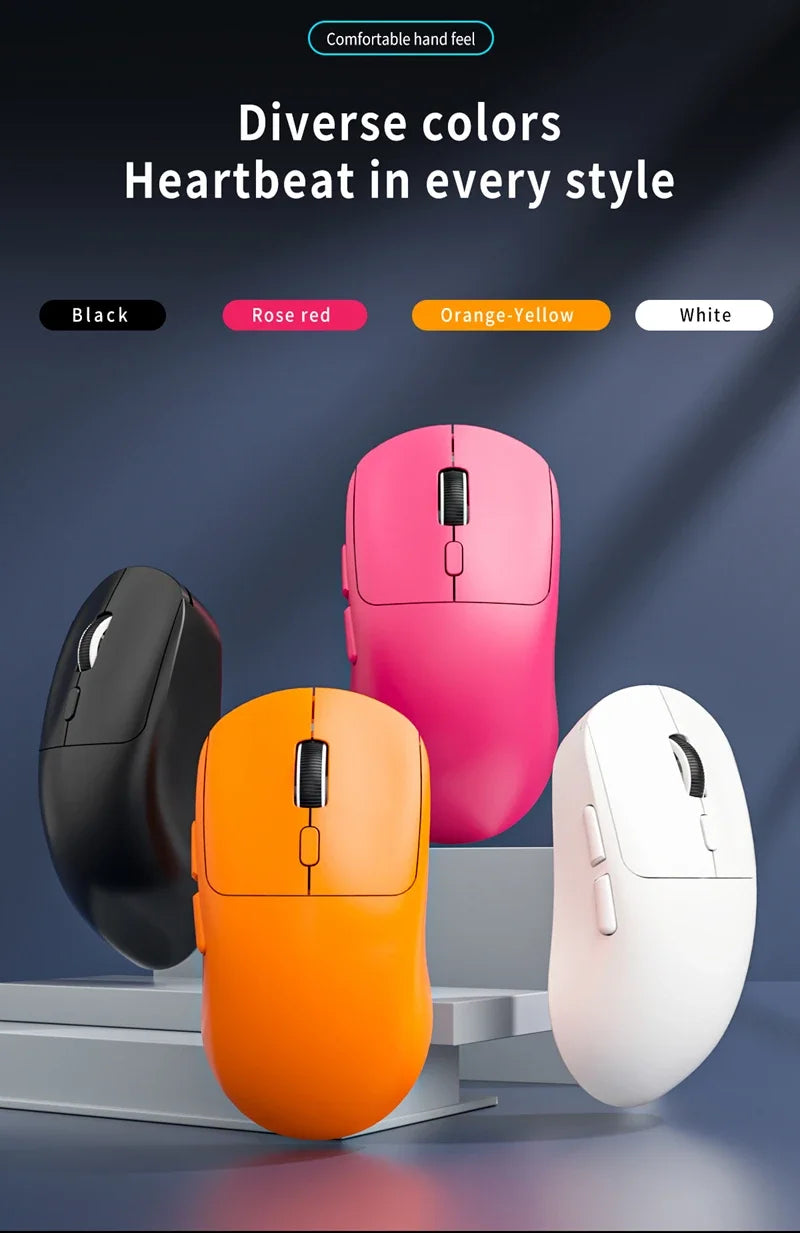 New M348 Superlight Mouse Bluetooth 2.4G Wireless Gaming Mouse Flagship Chip Gaming Sensor 6 Adjustable DPI for Office Game