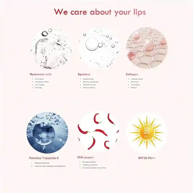 Lip Plumper Gloss Hydrating Spicule Volumizer - Tidesmit Lip Care Lip Care Tidesmit
