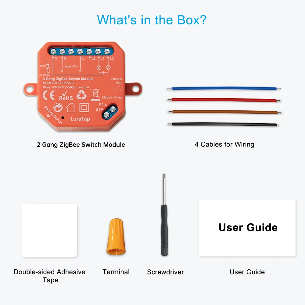 Smart WiFi Light Switch Module for Home Automation - App Controlled Tidesmit