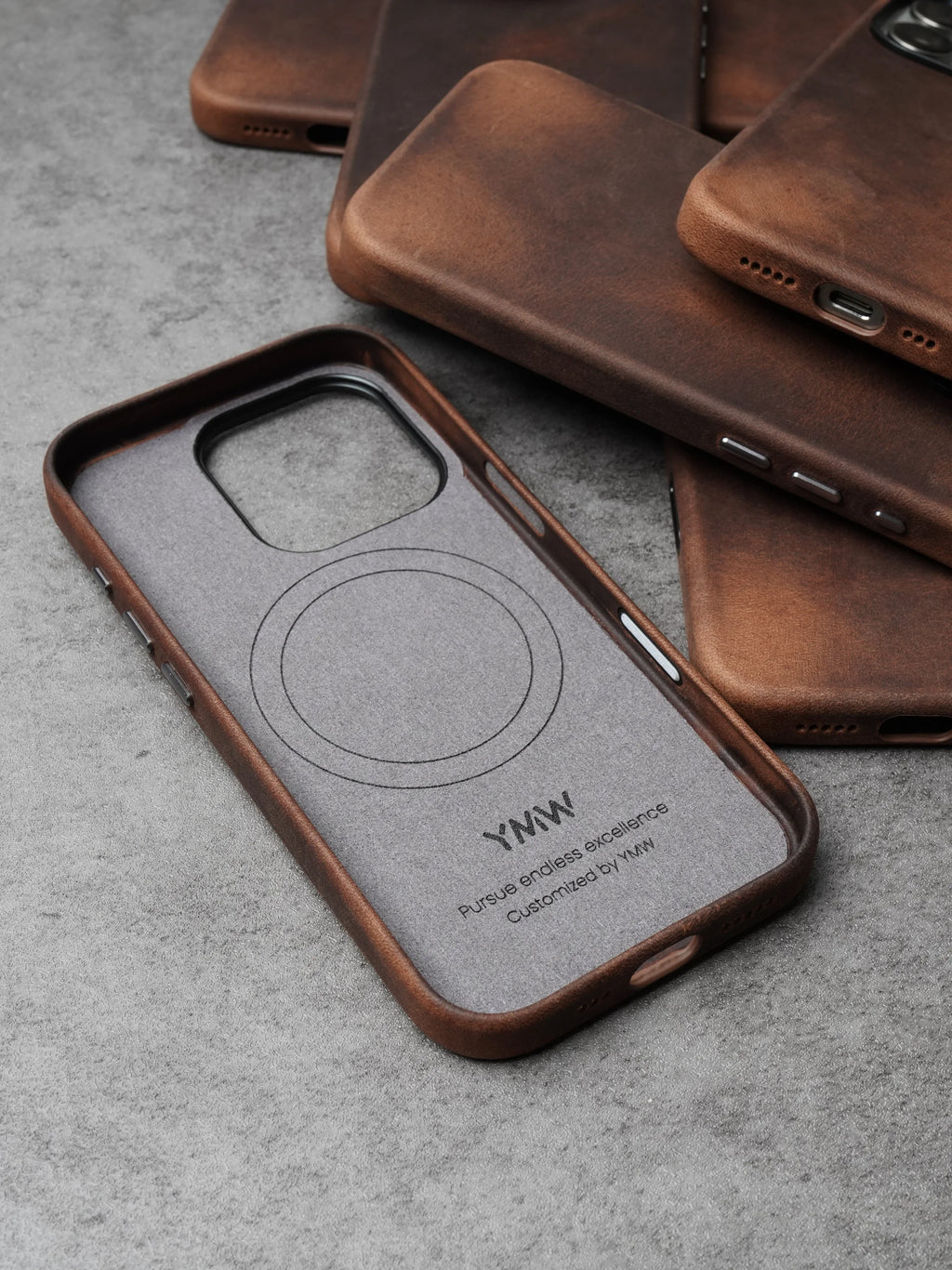 Horween Leather iPhone 16 Pro Max Case - Slim Protective Cover Tidesmit