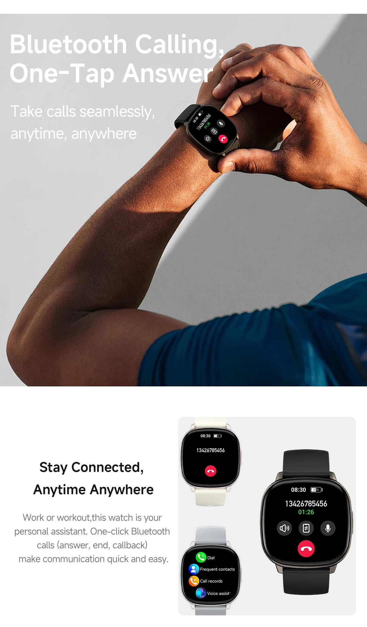 2026 New Fashion HD17 Air Smart Watch for Unisex Breathing Training Heart Rate Sleep Pressure Monitoring Waterproof BT Calling
