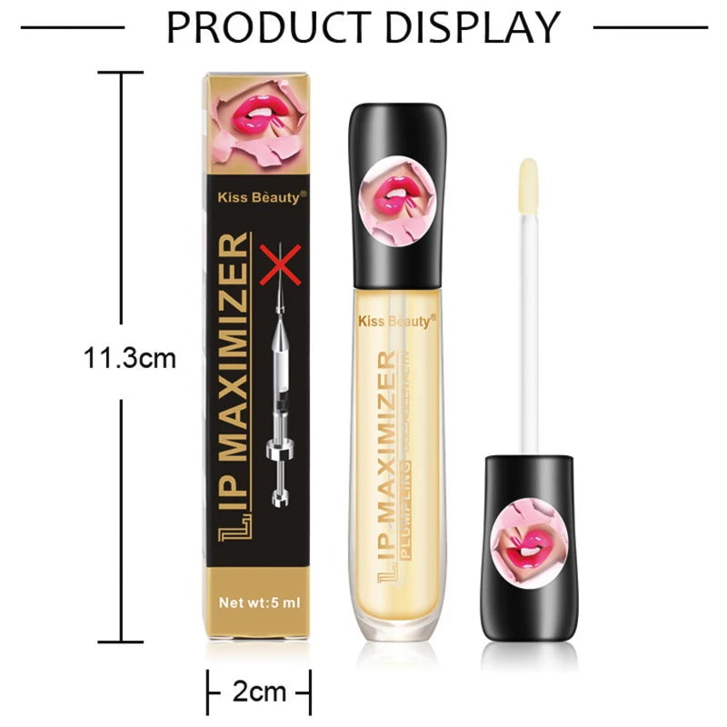 Lip Plumper Serum - 5ml Moisturizing Lip Treatment for Fuller Lips Lip Care Tidesmit